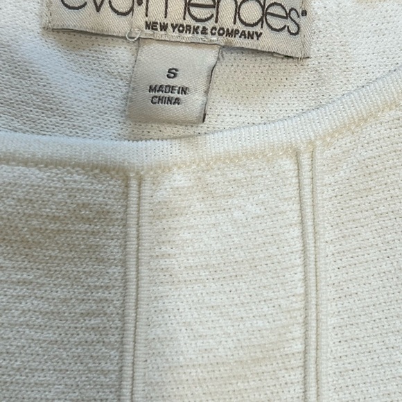 Eva Mendes for New York & Company White and Black Midi Dress - Picture 7 of 10